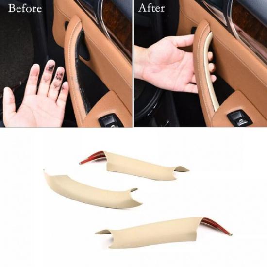 

3Pcs For 2010-2017 BMW X3 X4 F25 F26 Beige Inner Door Handle Cover Pull Trim