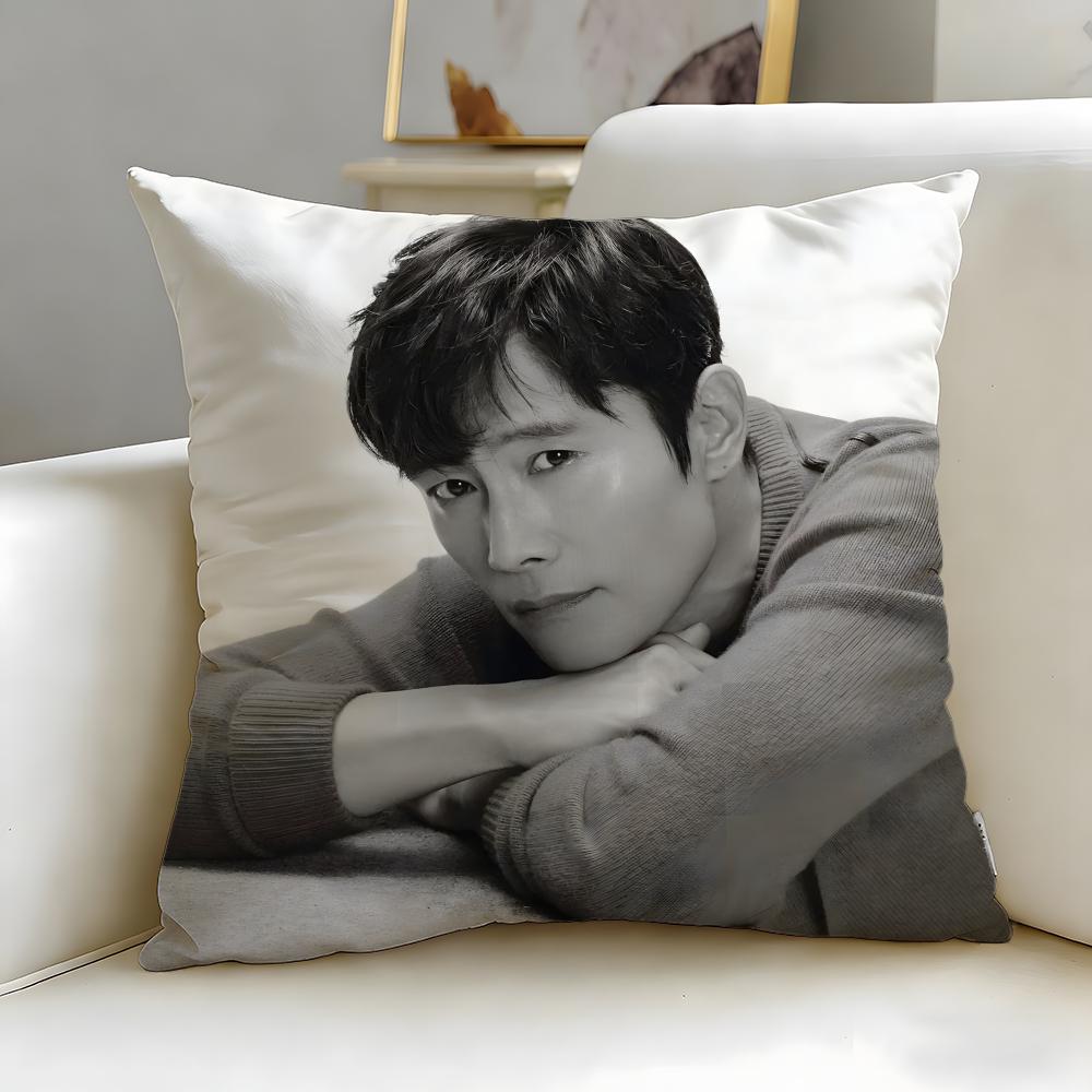 popular celebrity Musife Lee Byung Hun Cushion Cover Soft  EasyWash Pillow Case  Versatile for Couch Bed Travel and Office