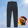 Winter Cotton-Padded Jacket with Fleece and Wool Lining for Middle-Aged and Elderly Men - Stand-Up Collar, Home Wear