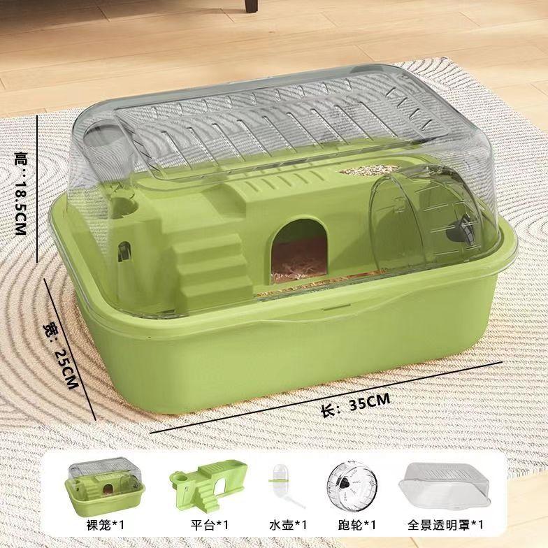 Large Luxury Hamster Cage Acrylic Hamster House Spacious Villa for Golden Hamster Pet Supplies