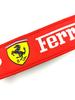 Hochwertiges zweiseitiges Stickerei-Logo Schlüsselanhänger Anhänger Dekoration Zubehör für Ferrari Roma 488 Portofino F8 Roma Spider SF90