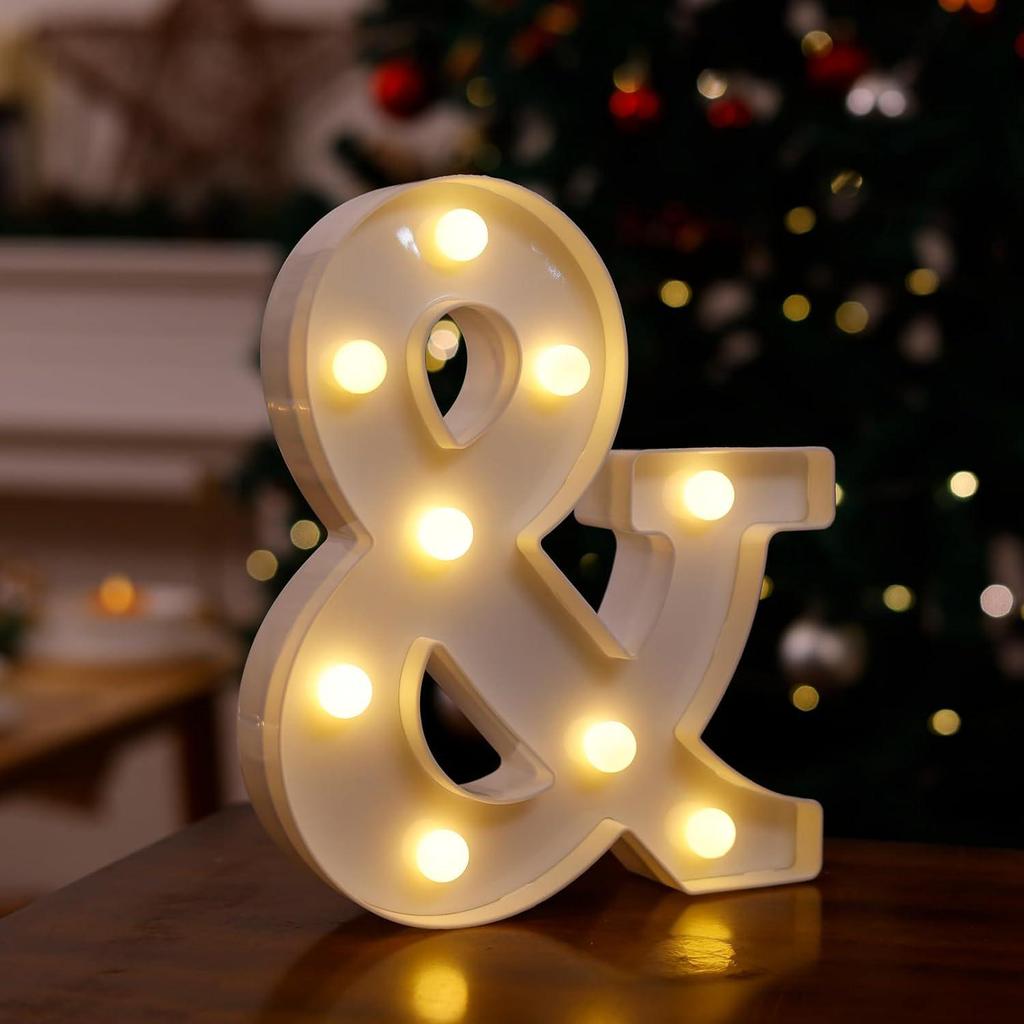 LED Letter & Number Lights: Multicolor Decorations for Birthdays, Proposals, Weddings, and Parties