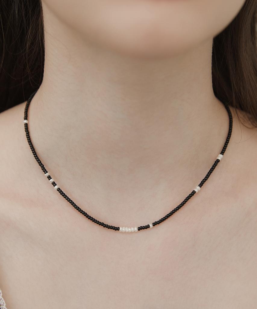 Tatiana (Silver 925) Collage Bead Necklace Nz2450