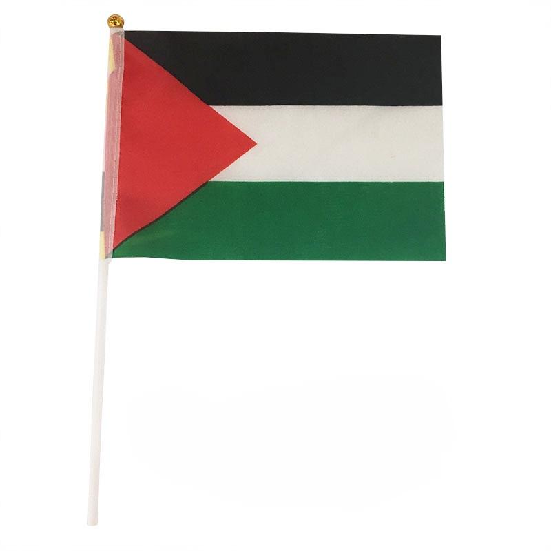 Palestina Handflaggor Livfulla Polyester Bilfönsterflaggor För Free Gaza Frihetsvisning
