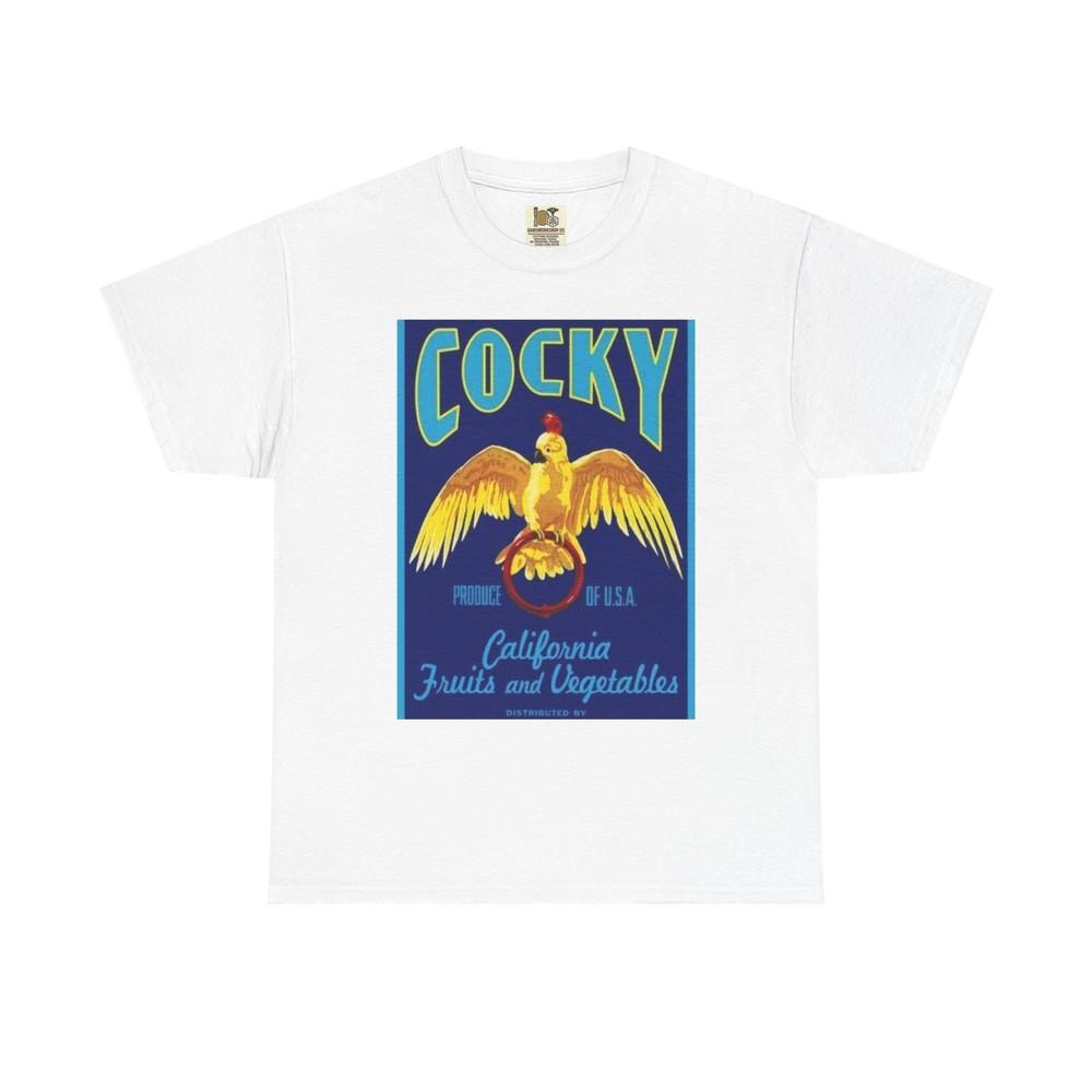 

Vintage Cocky Tee, Retro Graphic Tee, Casual Unisex Shirt, Gift for Bird Lovers S