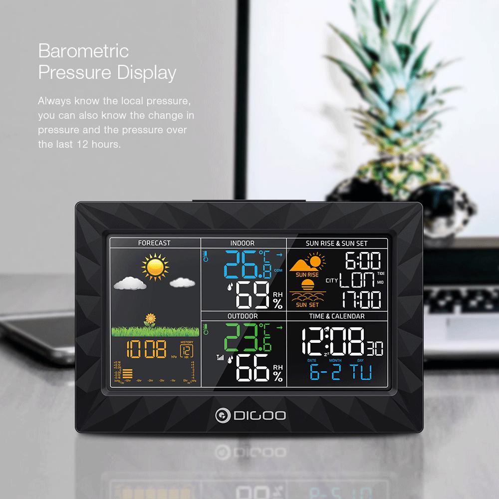 Buy DIGOO DG-TH8988 Home Wireless Weather Station Remote Sensor Ultra ...