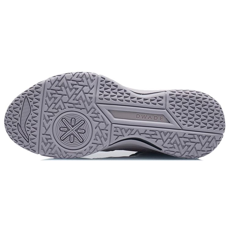 Li Ning Team Emblem Non-Slip Wear-Resistant Lightweight Mid-Top Basketball Shoes Men Basketball Shoes Light-Purple ABAR117-3