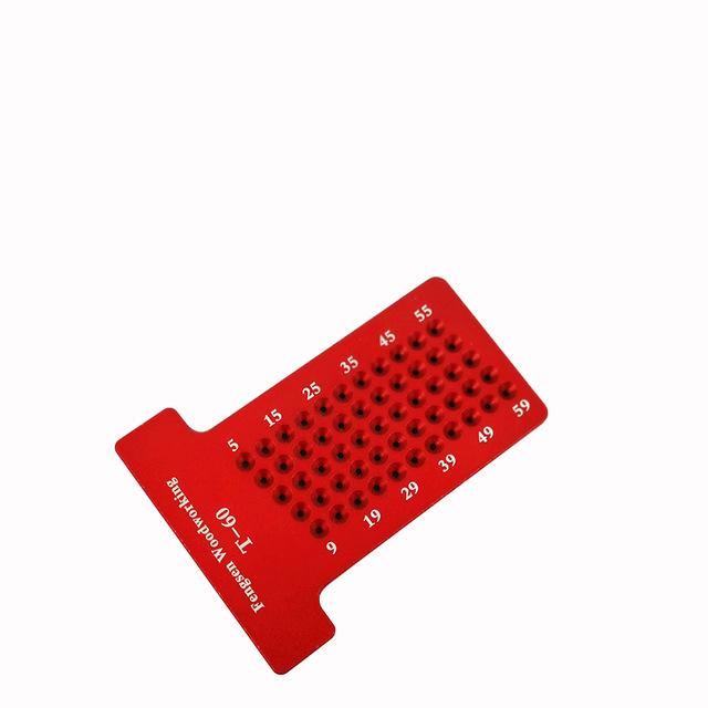 

Точная разметочная линейка Т-образной формы из алюминиевого сплава, разметочный шаблон для деревообработки, линейка для разметки с перечеркнутыми отверстиями класса люкс, измерительные инструменты