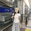 Korean Bow Embroidered Round Neck Short-sleeved T-shirt Summer New Slim-fitting and Thin Versatile Pleated Top Women