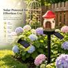 Solar Fairy Tale Mushroom House Lamp, Cottage Yard Garden Stake Light, Resin Mushroom House Ornament, Waterproof LED Mushroom House Statue Lamp