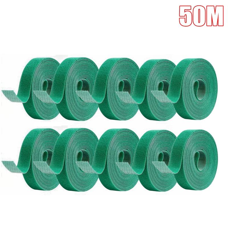 5-50M Garden Plant Ties Nylon Plant Bandage Tie Garden Vine Strapping Fastener Plant Fixing Support Strap Garden Accessories