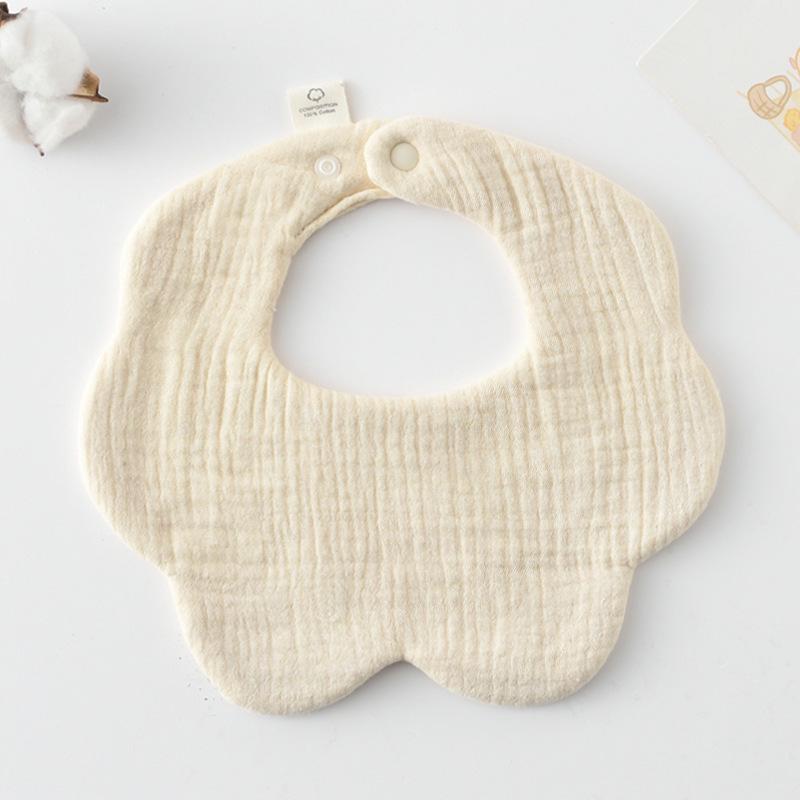 360-Degree Pure Cotton Petal Baby Drool Bib