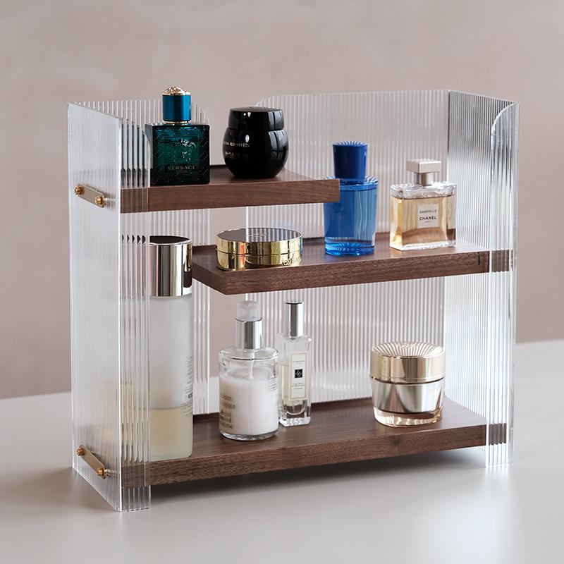 Organizzatore di Lusso in Acrilico per Cosmetici per Lavandino del Bagno o Scrivania