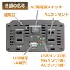 Meltec Car Inverter 2way (USB & Outlet) DC24V 2 Outlets