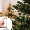 2D Flat Acrylic Mystery Box 24pcs Pendant With Airplane Box Funny Christmas Countdown Calendar