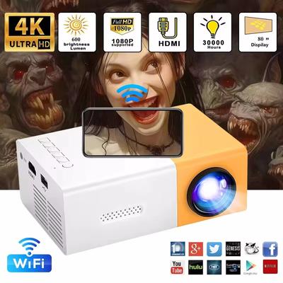 YG300 Smart Projector WiFi Auto Focus Bluetooth Android LED HD Projetor for 1000 Lumens Home Cinema Outdoor Portable Projetor