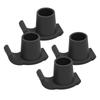 4 Pcs Walker Glide Skis Rubber   Walker Ski Glides Mobility Aid Accessory for Seniors
