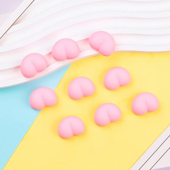 20Pcs Mini Pink Butt Squeeze Toy Stress Relief Soft Stretchy Small Ass Sensory Toy Anti-collision Pad DIY Decorative Relaxation Fidget