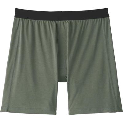 Smooth Knit Boxer Shorts Men's M Smoky Green - Open Front, Japan