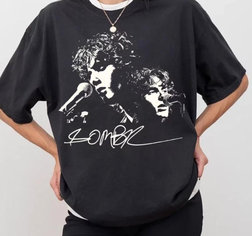 

Limited Sombr 100% Cotton T-shirt Mens Tees Top – Sombr World Tour Music Bootleg Fan Tee L