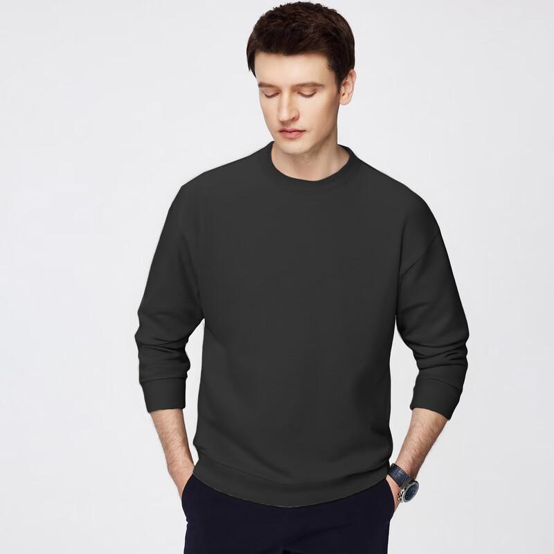 FIRS Men's Fleece-Lined Round Neck Sweatshirt