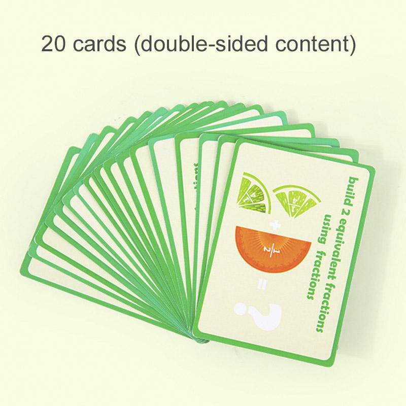 Wooden Math Enlightenment Fruit Fraction Decomposition Plate Montessori Teaching Aid Children's Educational Math Toys