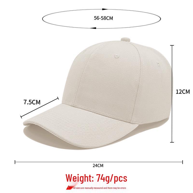 Summer Sun Protection Non-Collapsing Baseball Cap - Acrylic, Minimum Order 50 Pieces
