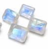 AAA Rainbow Moonstone Octagon Faceted Gemstone Calibrated Loose Stone Natural Moonstone for Jewelry Making Blue Flash Cabochon Supply