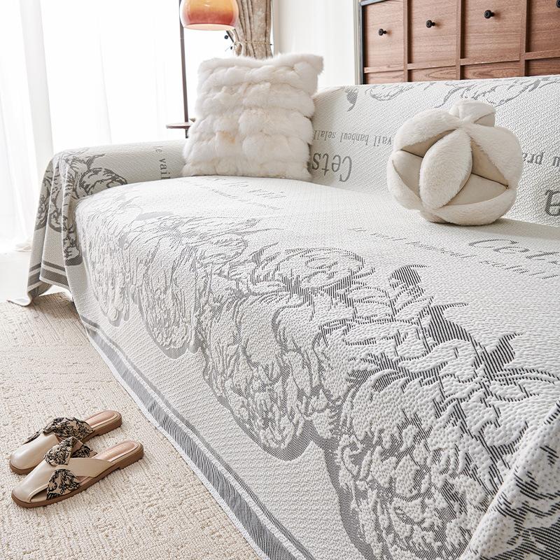 

Ледяной шелк чехол для дивана ткань полотенце полное одеяло подушка для сиденья 2025 новый летний высококачественный нескользящий всеобъемлющий чехол 180*130cm