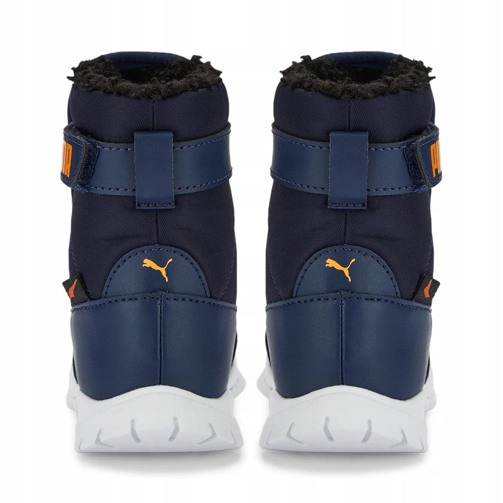 Śniegowce dziecięce Puma Nieve Boot WTR AC INF wodoodporne na śnieg ocieplane granatowe (380746-06)