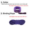 10Pcs  Bondage Restraint Kit for Couples - Leather Handcuffs, Ankle Cuffs, Whip, Gag, Blindfold, Collar & Nipple Clamps