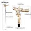 Kupfer Hirsch Gehstock Mode Dekorativer Gehstock Gentleman Eleganter Cosplay Gehstock Knauf Crosier 92cm