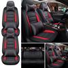 5-Seat PU Leather Universal Car Seat Covers Full Set Front Rear Seat Cushion Anti-scratch Protection For Sedan SUV,with Pillow