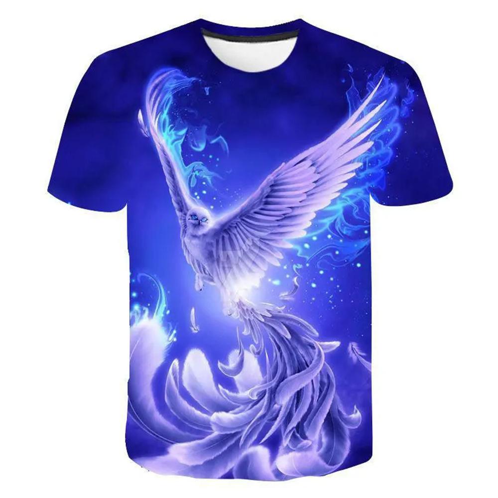 2025 Retro Animal 3d Print Boy T-Shirts Fashion Short Sleeved Casual T-Shirts Boys' Clothing Children T-Shirts