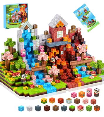 Cimetech Magnetic Building Blocks - 200-Piece Lava Building Set (Kids Ages 3+) Develops Focus, Mathematical Thinking, Spatial Awareness, Creativity,