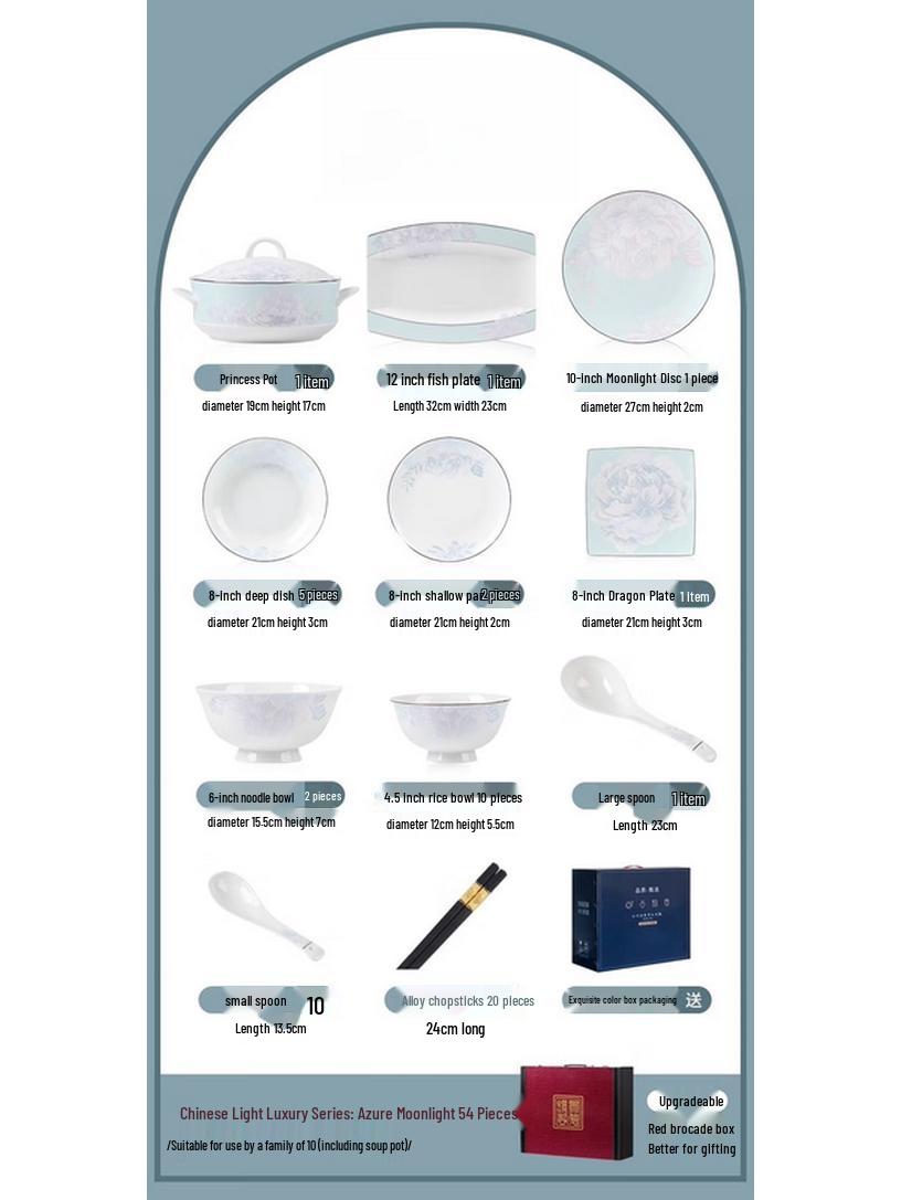 Mode Lanka Jingdezhen Ceramic Dinnerware Set