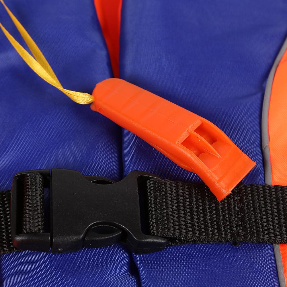 Wear-resistant Life Vest Reflective Strip Life Jacket Vest 210D polyester with Whistle for Fishing Drifting Swimming