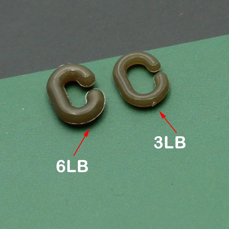 5Set Carp Fishing Accessories Kit C Clip (3/6lb) Q Ring Clip Heli Bead Sleeves Carp Hair Rig For Carp Fishing Terminal Tackle