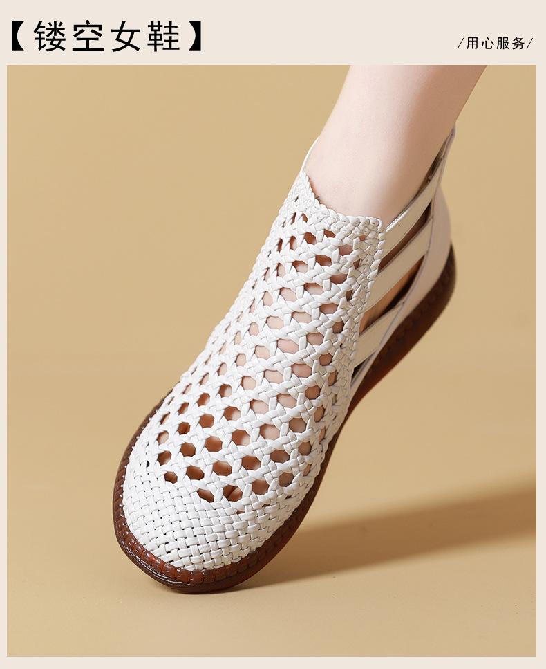 Women Boots Platform Sandals Large Size 2024 Women Shoes Summer Sandals Breathable Hollow  Flat Women Boots Sandalias De Mujer