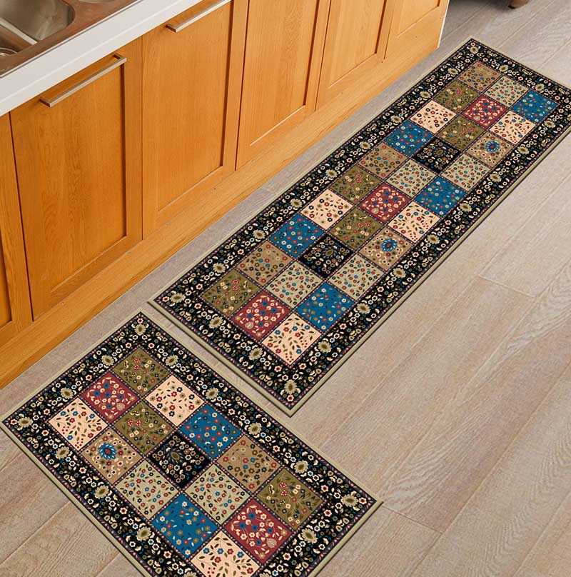 Kitchen Mat Cheaper Anti-slip Modern Area Rugs Living Room Balcony Bathroom Printed Carpet Doormat Hallway Geometric Bath Mat