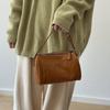 Johnature Genuine Leather Small Square Bag Soft Cowhide Women's Handbag Solid Color Casual Versatile Shoulder Bag