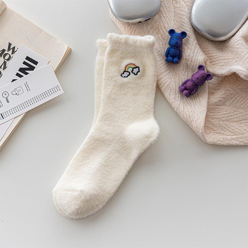 

Снежные носки для женской зимней обуви, на толстой подошве с флисом и толстые теплые хлопковые носки в одной детали 1 pair