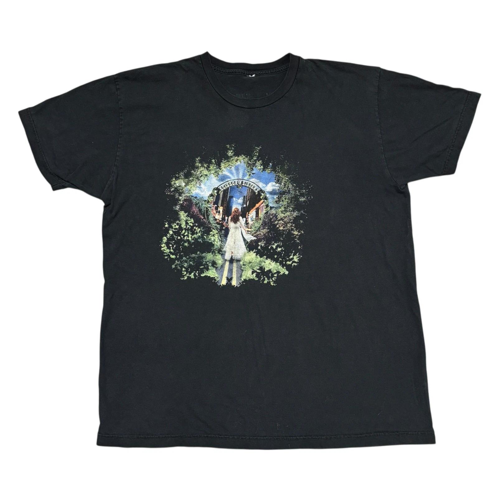 

Vintage Scissor Sisters Shirt XL Black Tour Concert Indie Band Tee Pet Shop Boys 3XL