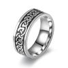 Men's Rotating Cross Titanium Steel Ring - European & American Style Stainless Steel Jewelry