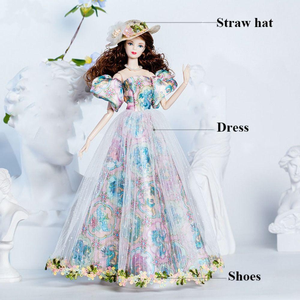 European Fashion Lace Wedding Dresses Luxury Clothes Suit for 1/6 BJD 30cm Supermodel Dolls