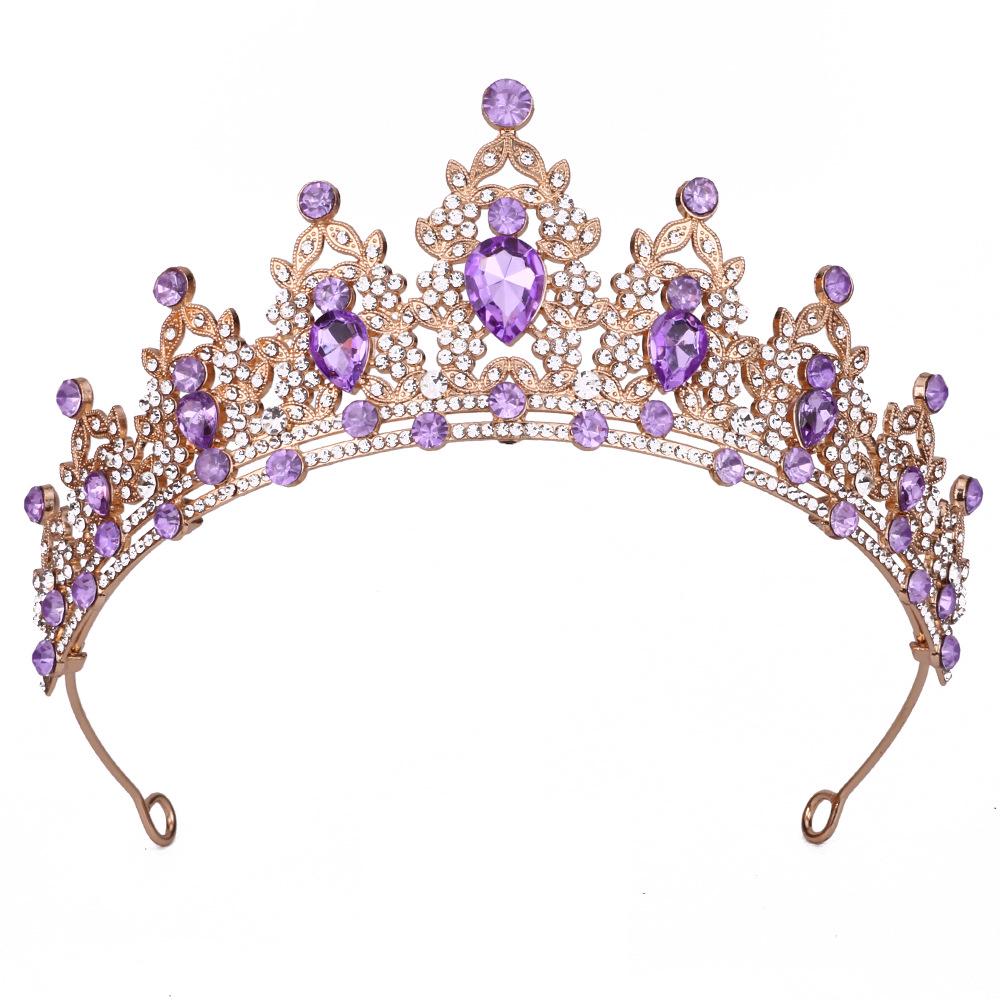 Königliche Kristall Barock Königin Krone Stirnband für Braut oder Geburtstag