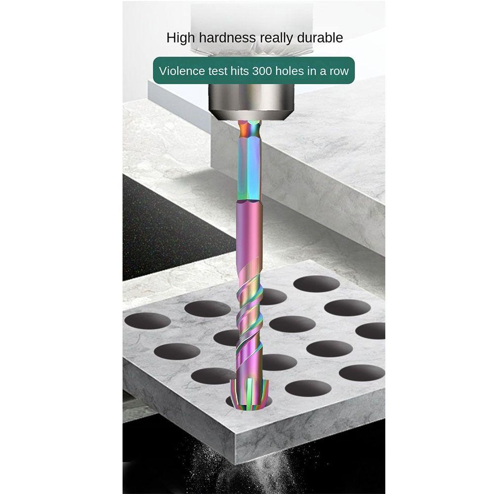 2PCS High Hardness Eccentric Drill Zinc Zinc Alloy Tile Hole Drilling Bit Concrete Drill Bit  Glass Marble