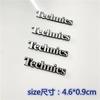4X Technic Speaker 46x9mm aluminum sticker technics car styling stereo speaker badge emblem Sticker Car Accessories