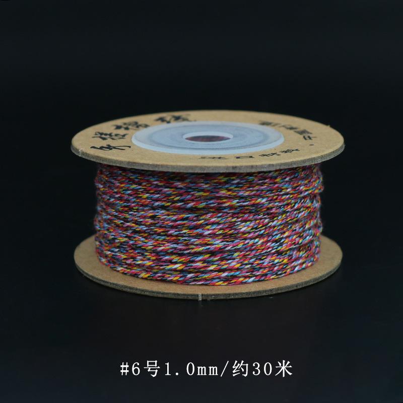Filo di Cotone Tibetano Strofinato a Mano, Braccialetti Intrecciati a Mano, Stelle Luna, Perle Bodhi Buddha, Nappe, E Fili da Gioco