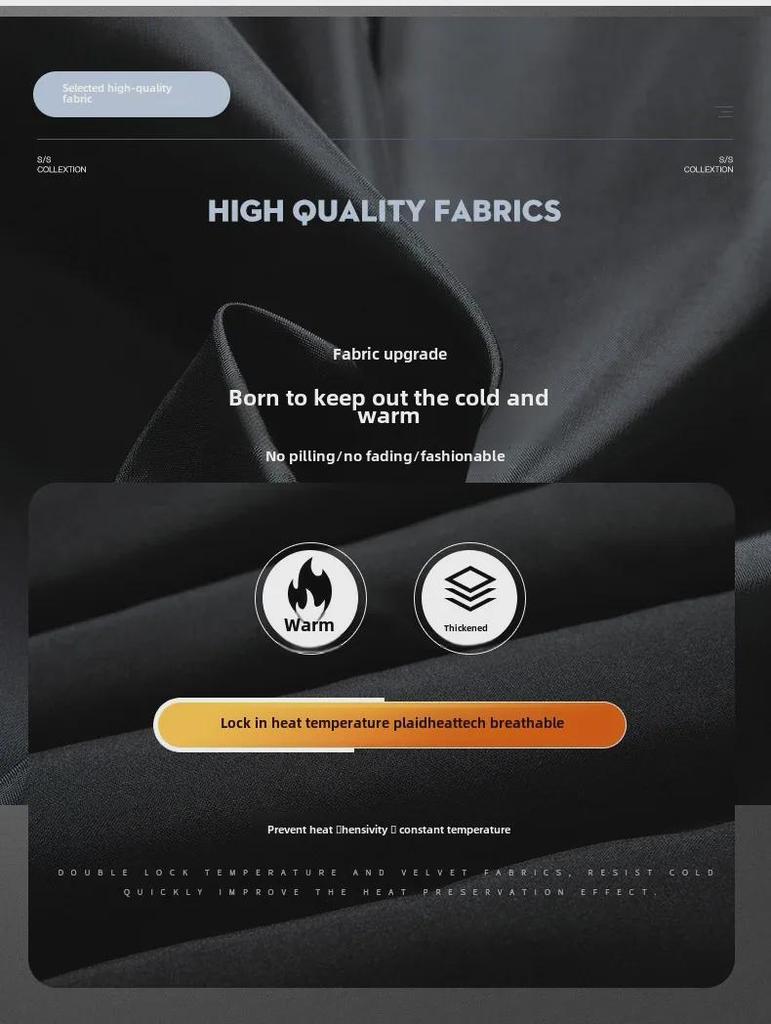 Men's Hooded Plush Cotton Workwear Jacket - Trendy, Thick, Cold-Proof Winter Outerwear for Northeast Weather